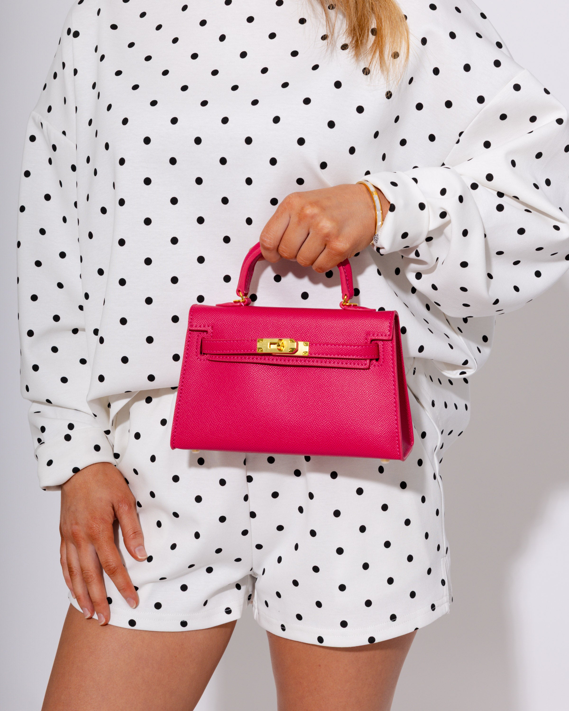 Mini Statement Handbag in Fuchsia