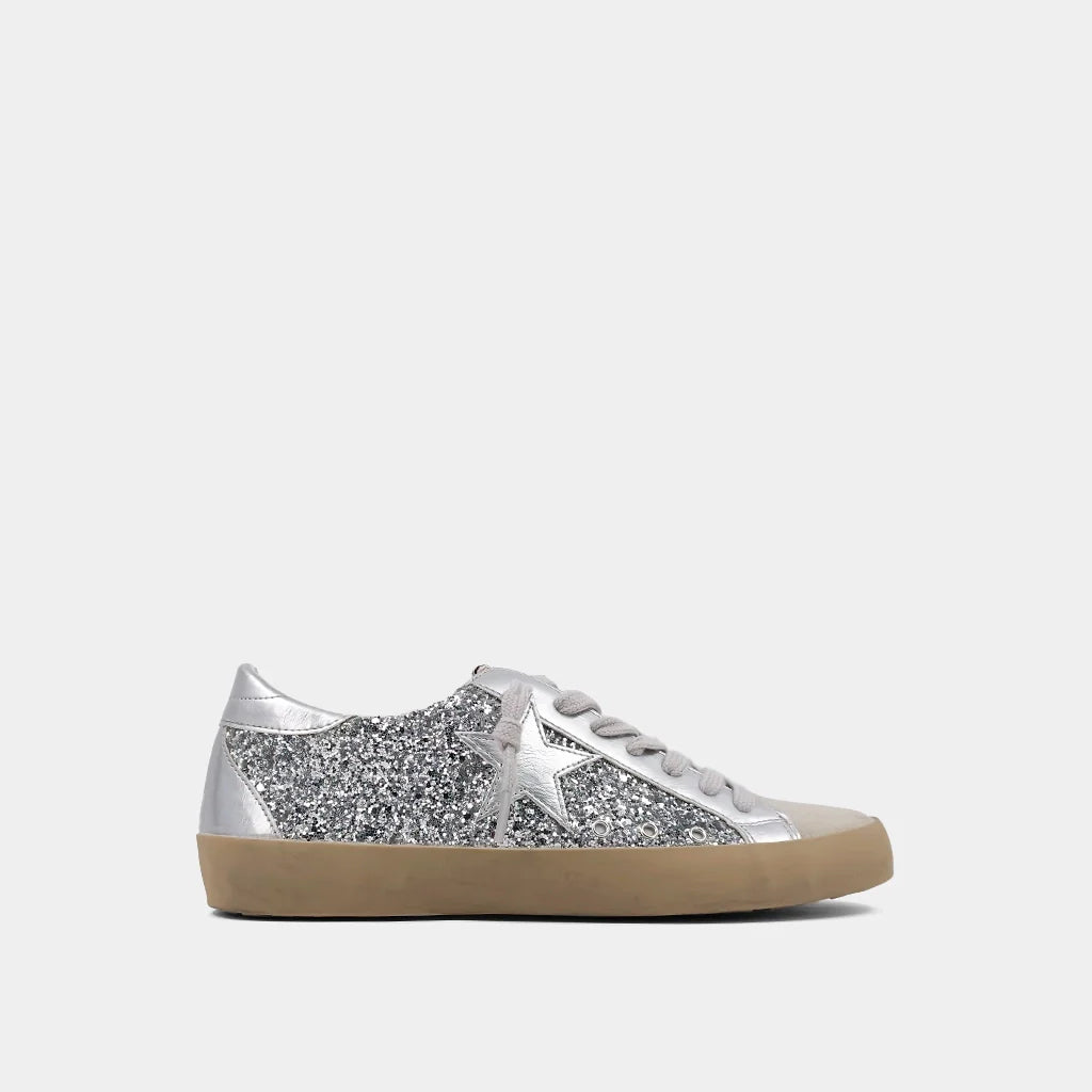 Paula Sneaker in Silver Shimmer