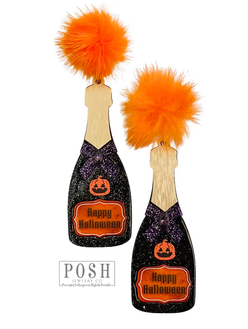 Halloween Bottle Earring