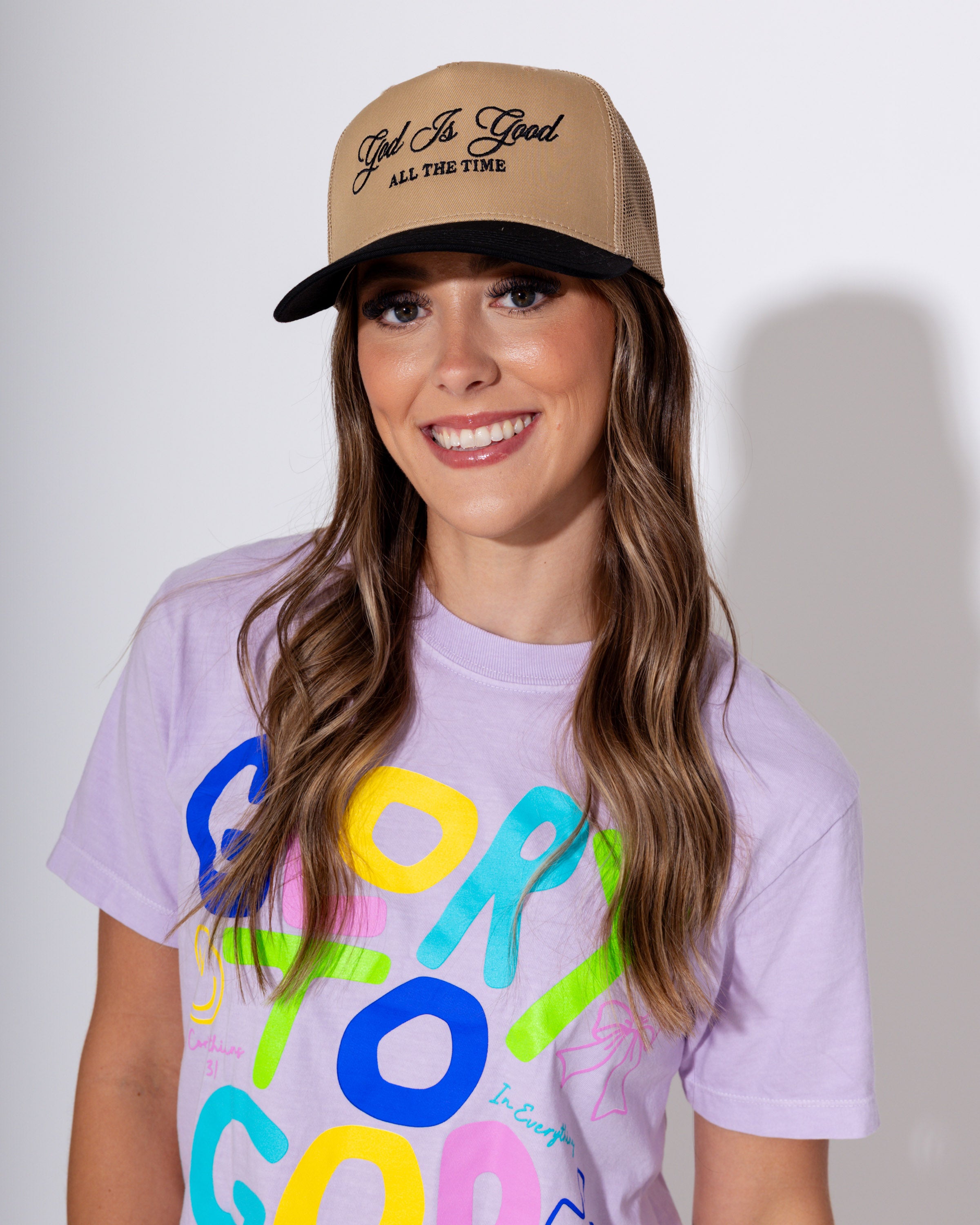 God Is Good All The Time Trucker Hat