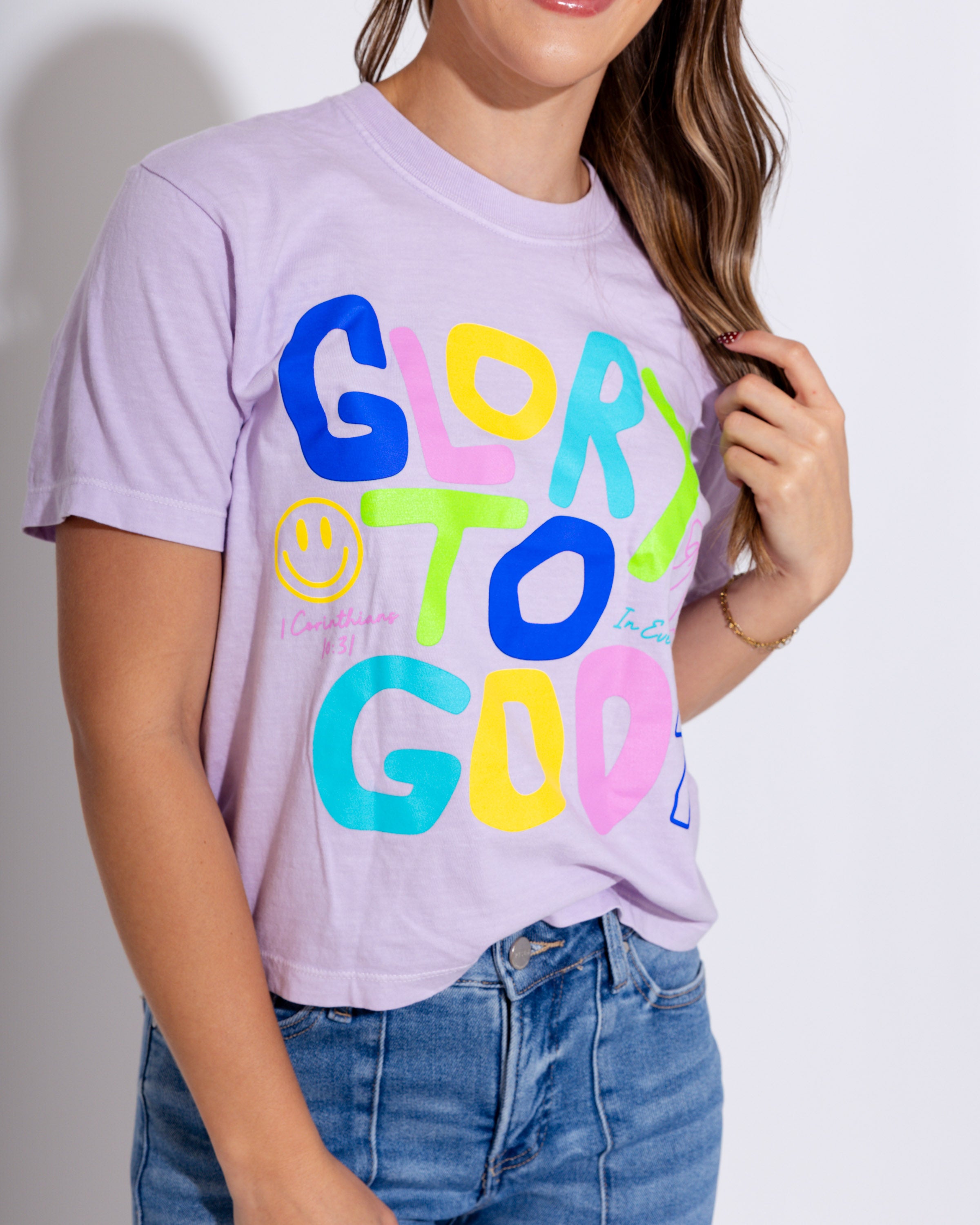 Glory To God Crop Tee
