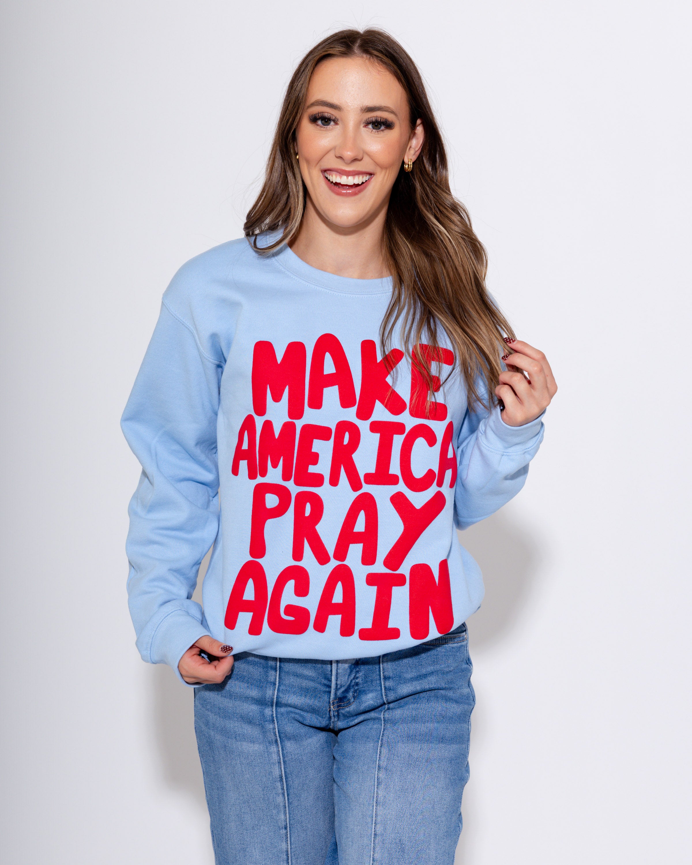 Make America Pray Puff Sweatshirt