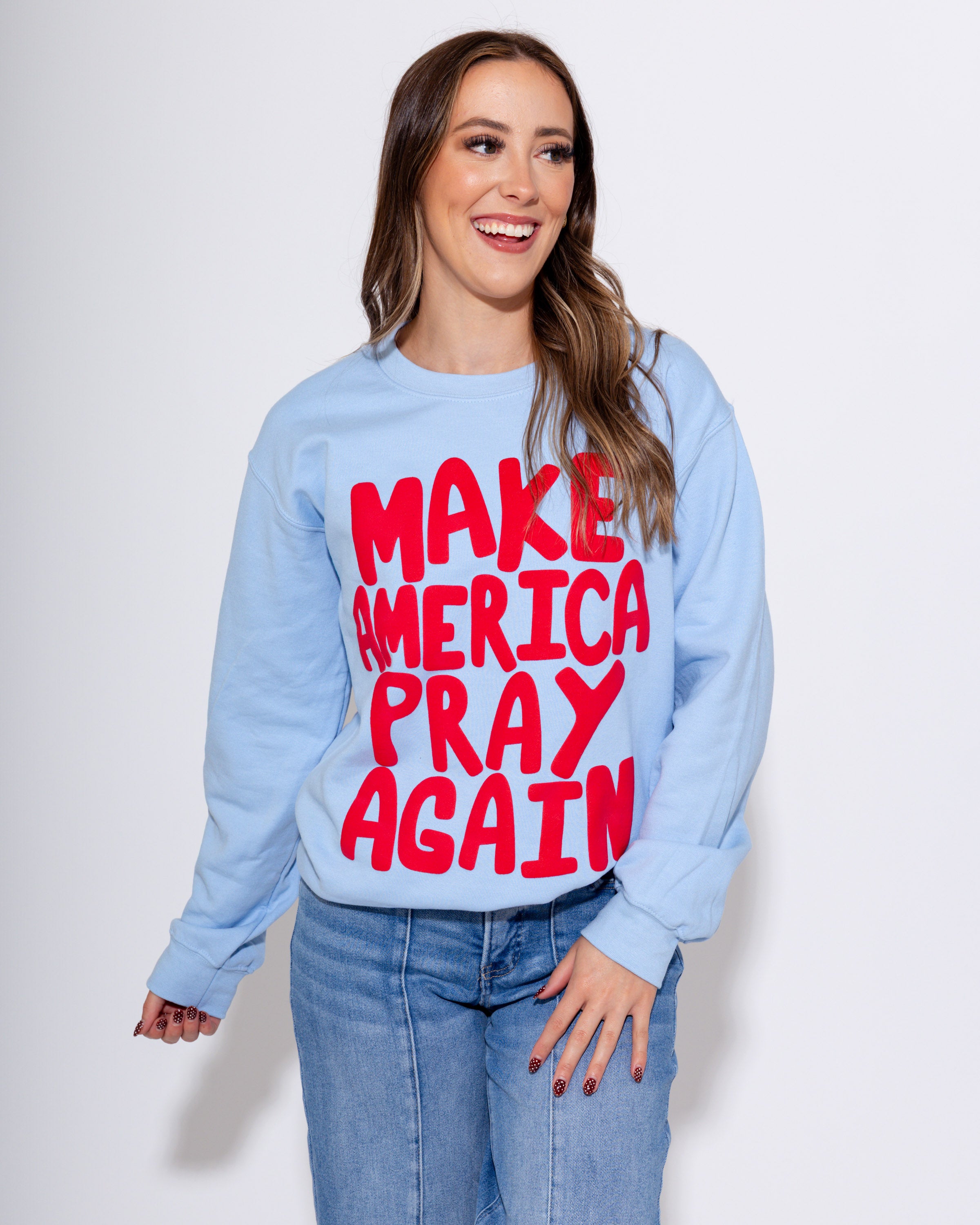 Make America Pray Puff Sweatshirt