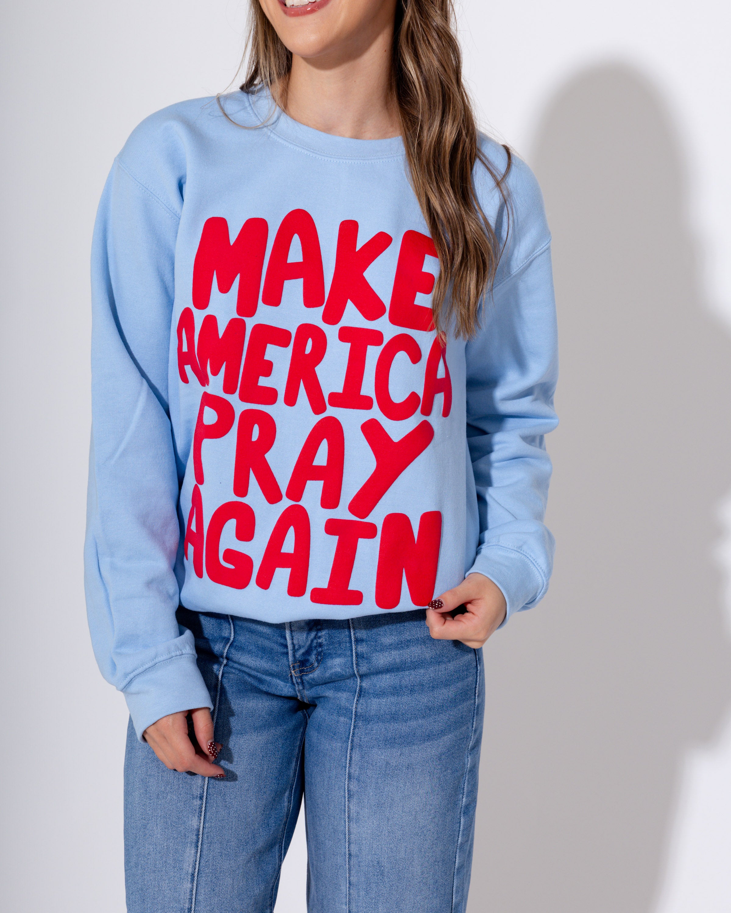 Make America Pray Puff Sweatshirt