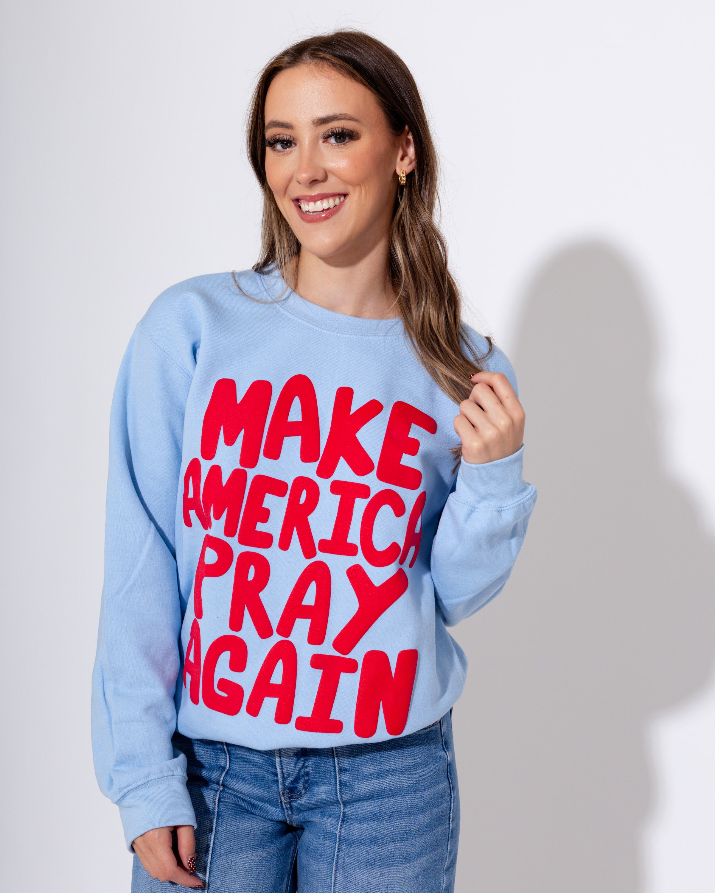 Make America Pray Puff Sweatshirt