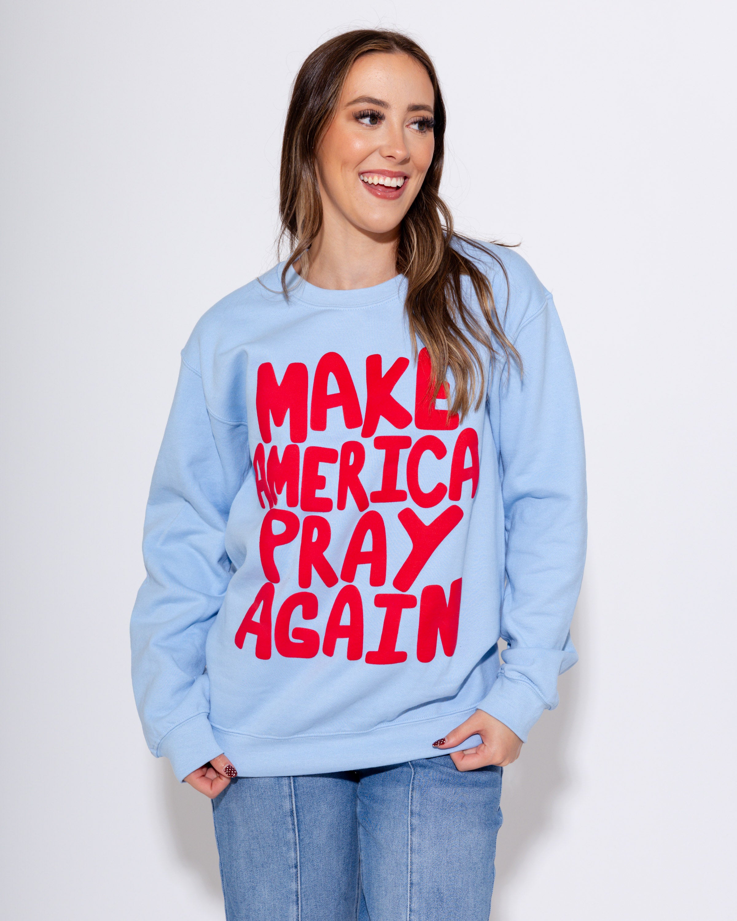 Make America Pray Puff Sweatshirt