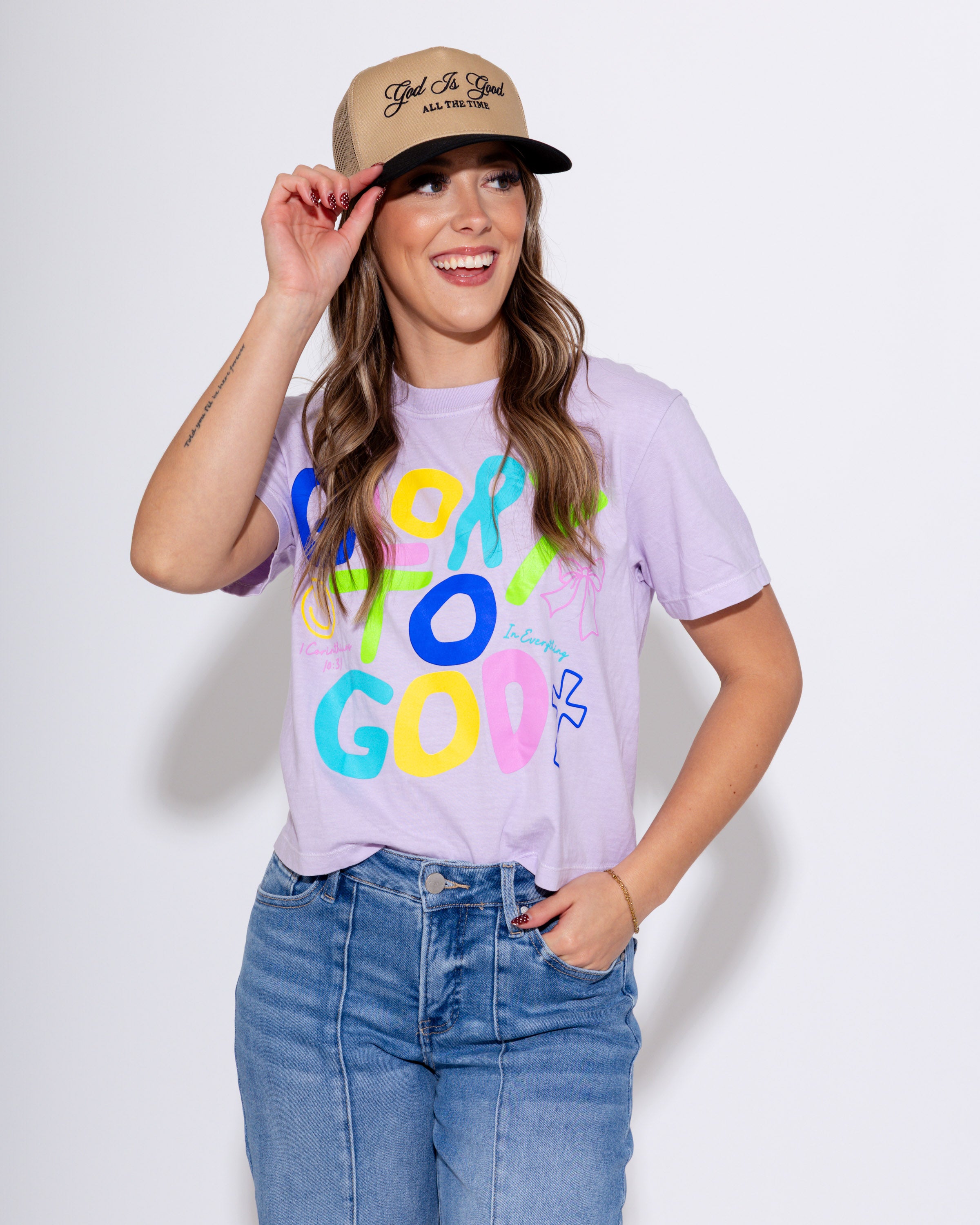 God Is Good All The Time Trucker Hat
