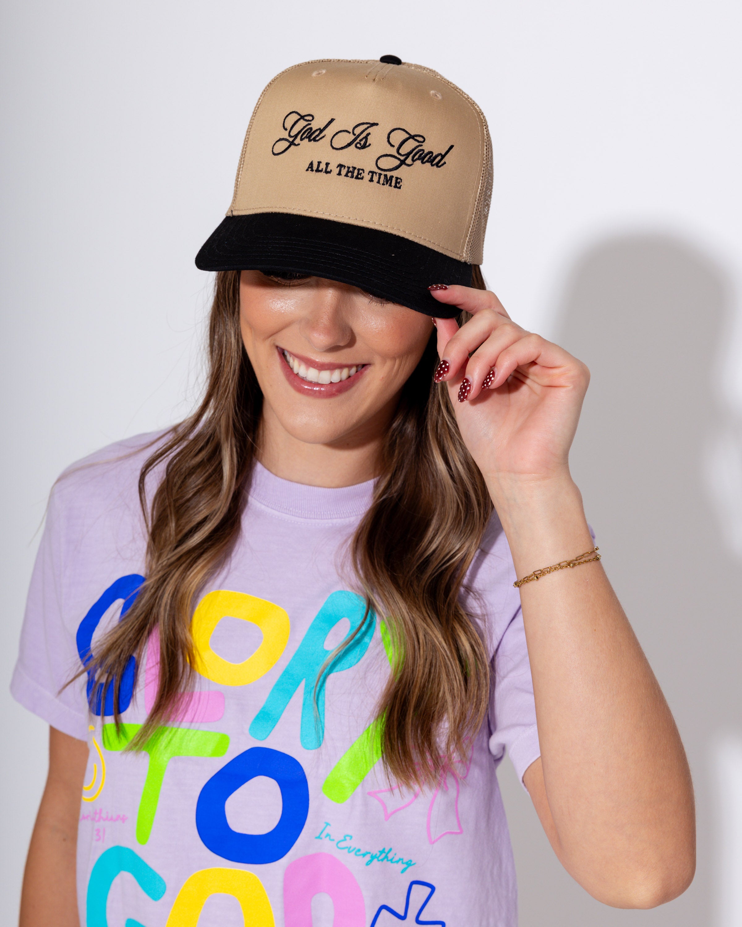 God Is Good All The Time Trucker Hat
