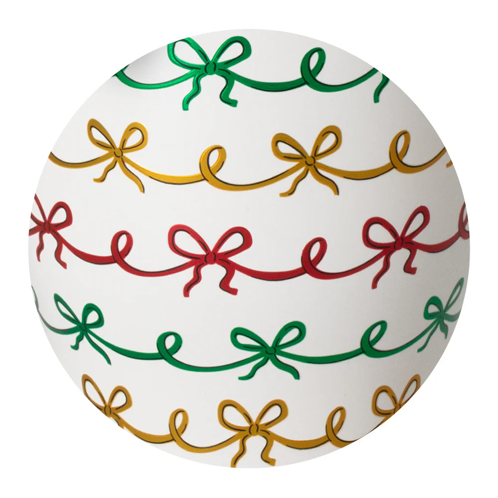 Christmas Bows Stemless Wine Cup (12oz)