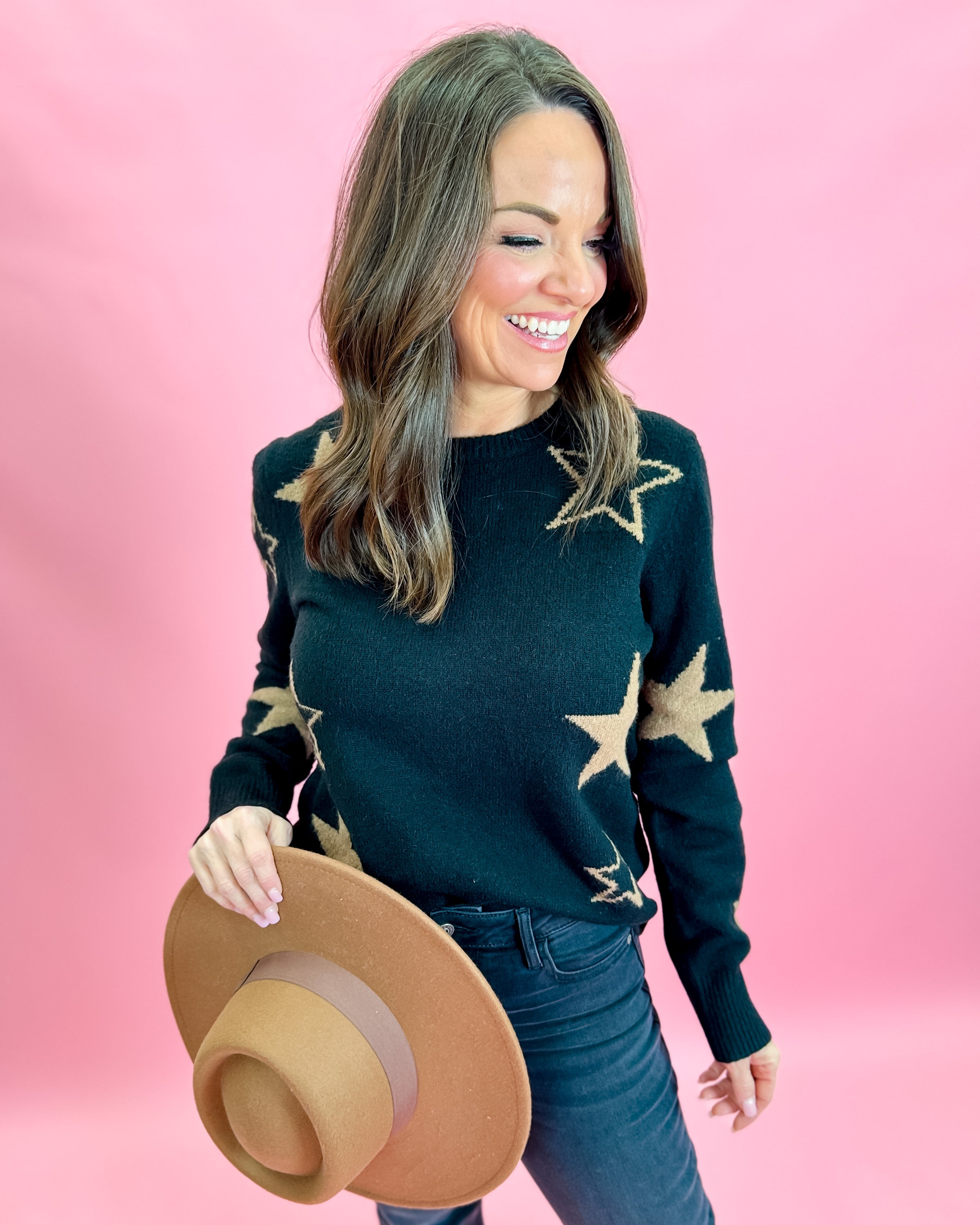 Smooth Soft Brown Bow Tie Brim Hat