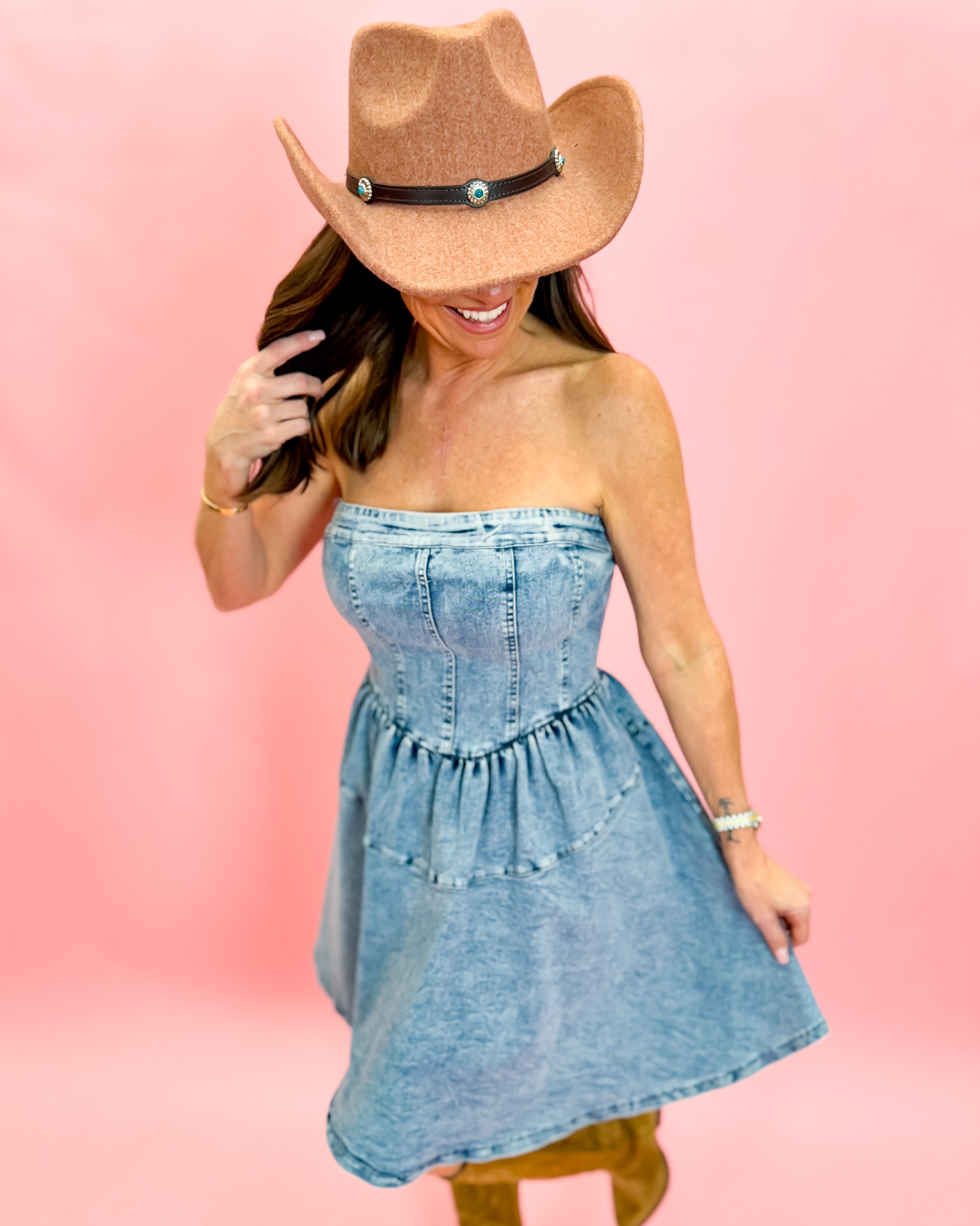 Heather Golden Cowboy Hat