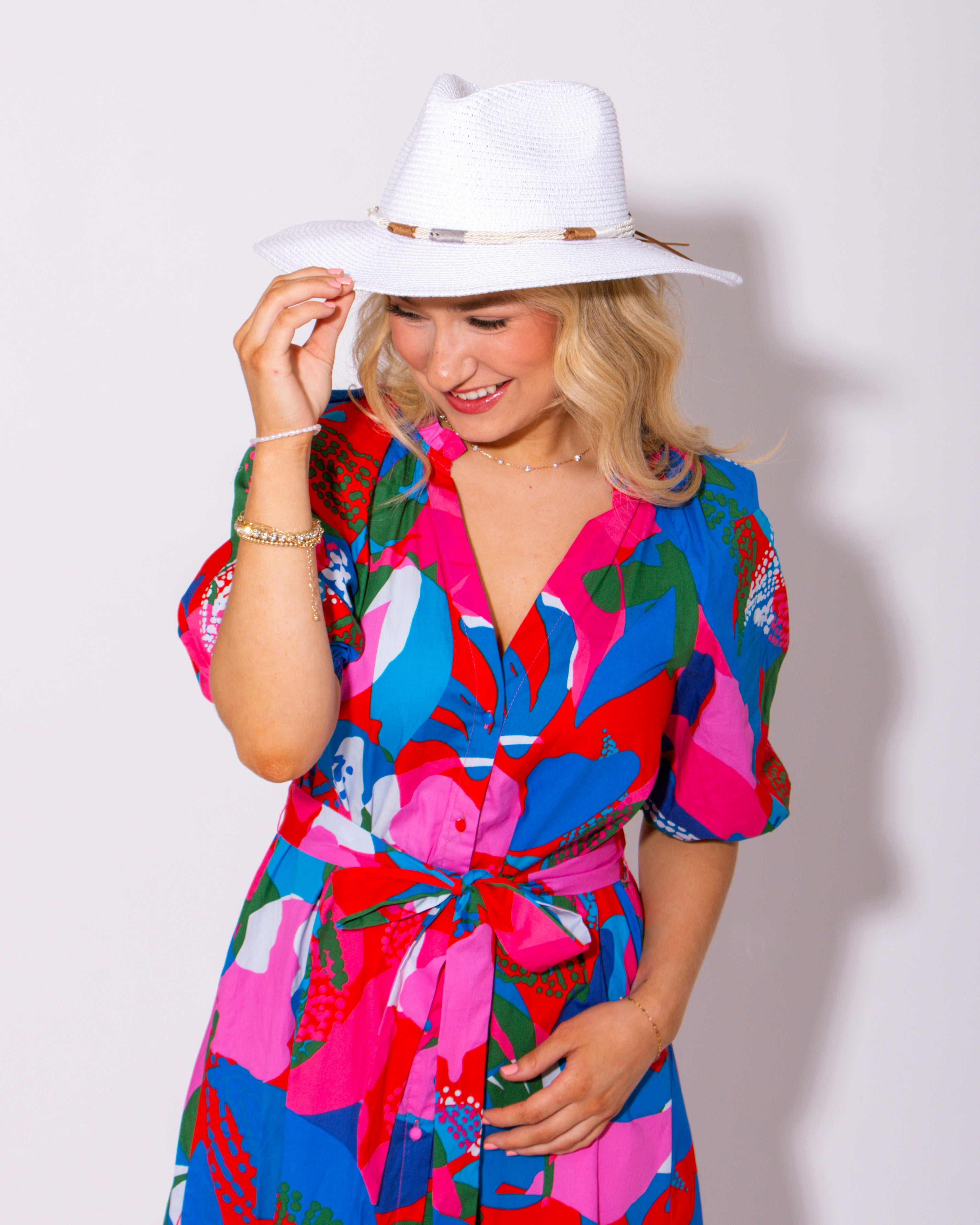 Wildflower Button Down Midi Dress