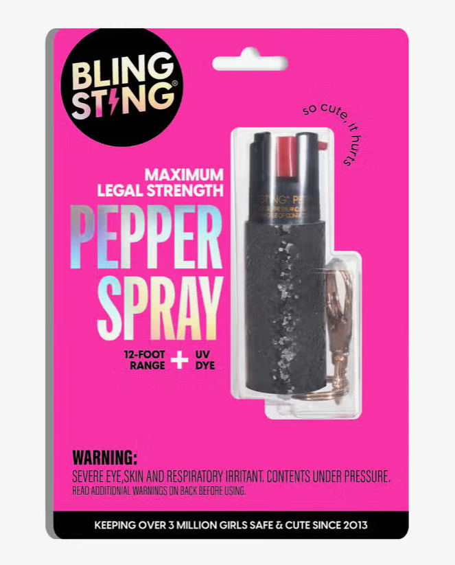 Pepper Spray | Black Glitter