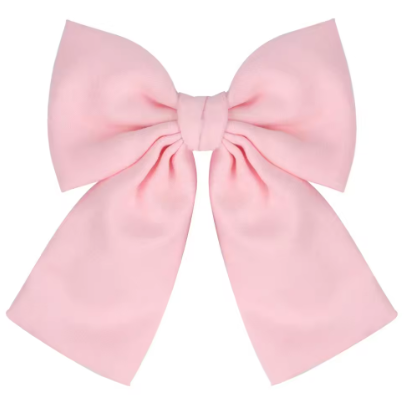 5 Inch Solid Pink Bow
