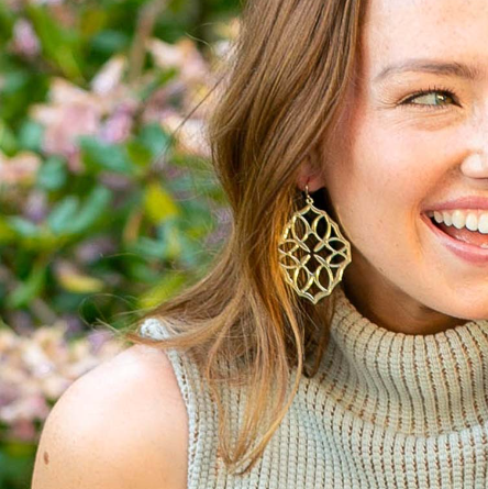 Believer Large Drop Earring in Gold