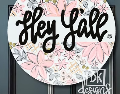 Hey Y'all Door Hanger