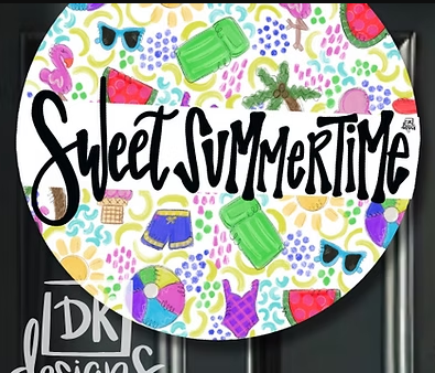 Sweet Summertime Door Hanger