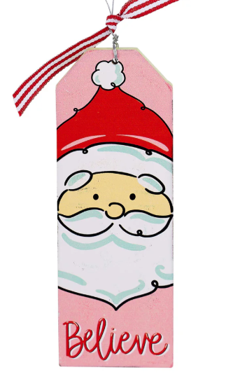 Vintage Christmas Wood Ornament