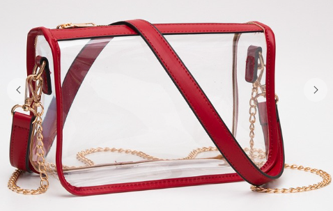 The Stadium Star Clear Bag in Red
