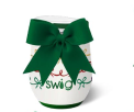 Christmas Bows Stemless Wine Cup (12oz)