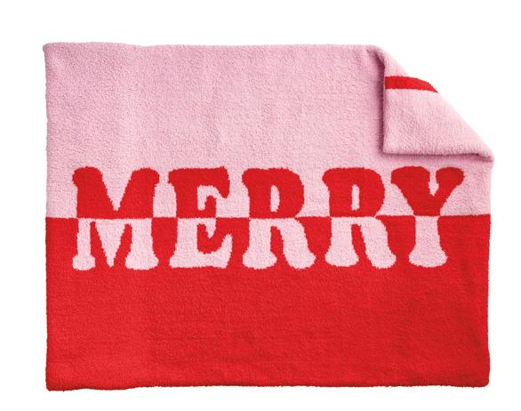 Merry Holiday Chenille Blanket