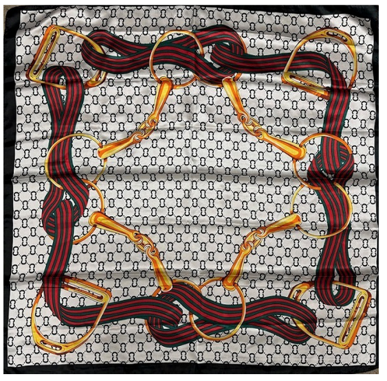 Multi Pattern Silky Bandana Neck Scarf