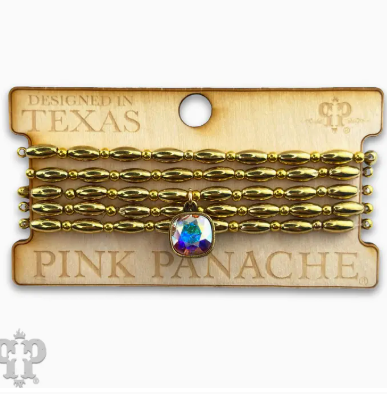 Rice Bead Bracelet with Austrian Crystal