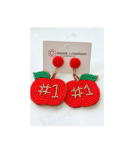 Red Apple Earrings