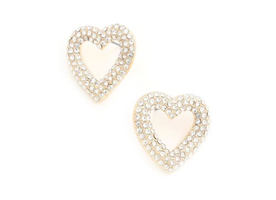 Rhinestone Heart Stud