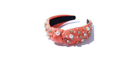 Sweetheart Headband in Peach