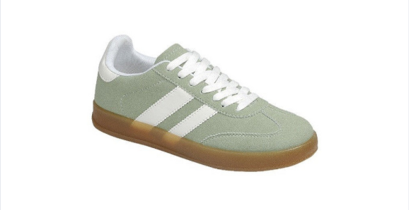 Color Pop Sneaker in Green/White