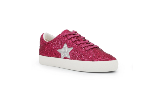 Pink Rhinestone VH Silver Star Sneaker