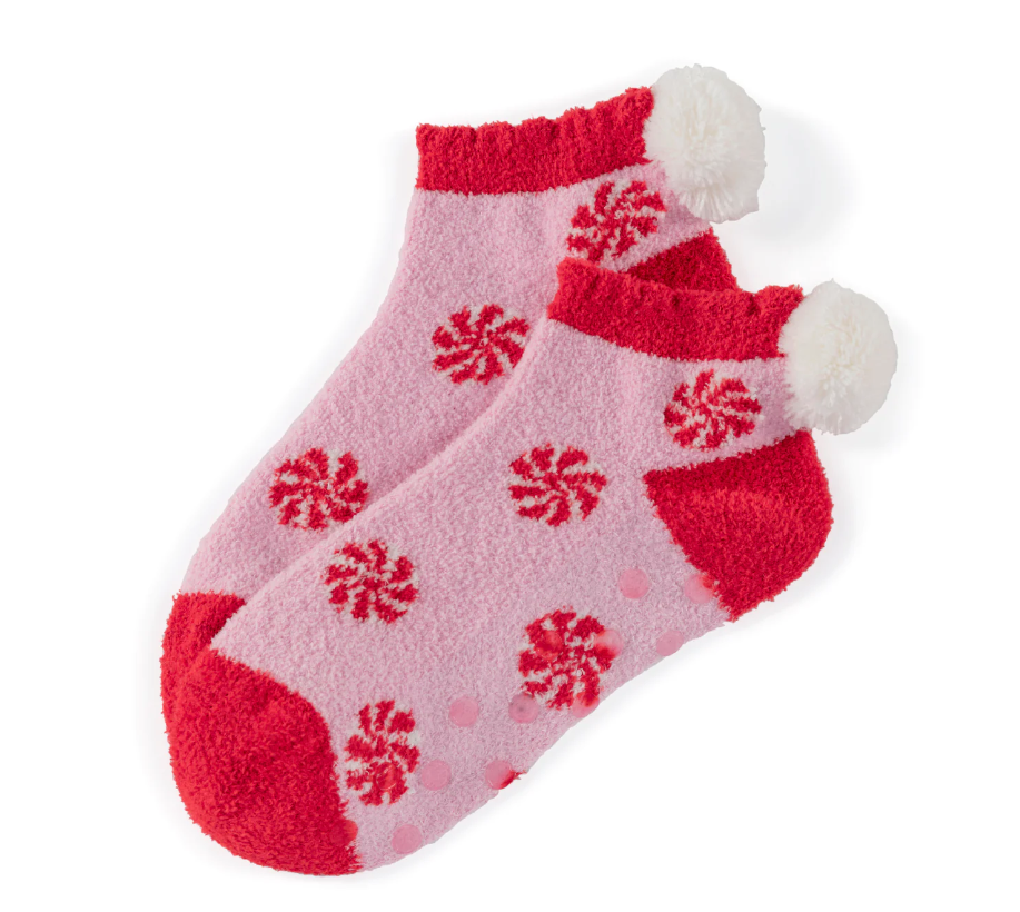 Peppermint Home Socks in Pink