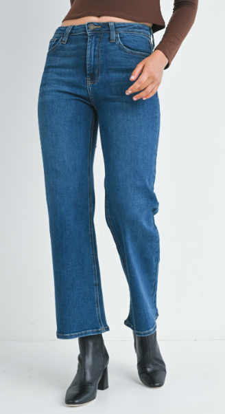 The Easy Dark Wide-Leg Jean