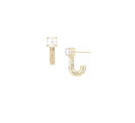 Solaris Mini Stud Earring in Pearl