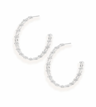 Celestia Hoop Earring in Silver