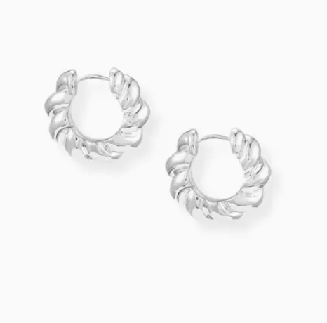 Heritage Mini Hoop Earring in Silver