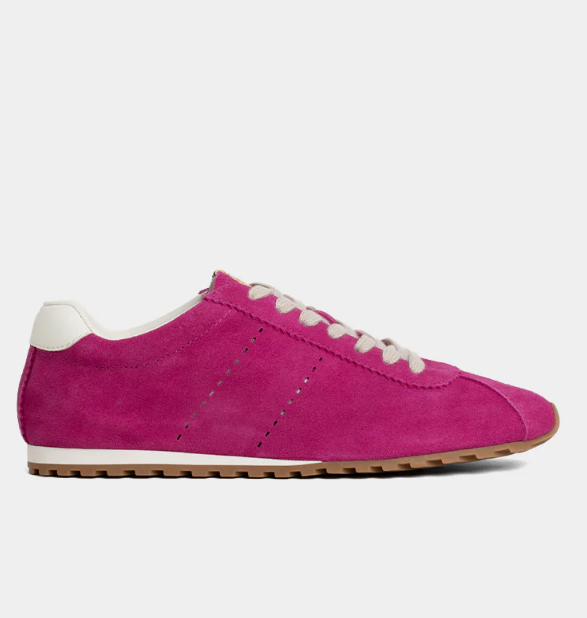 Priscilla Sneaker in Fuchsia Suede