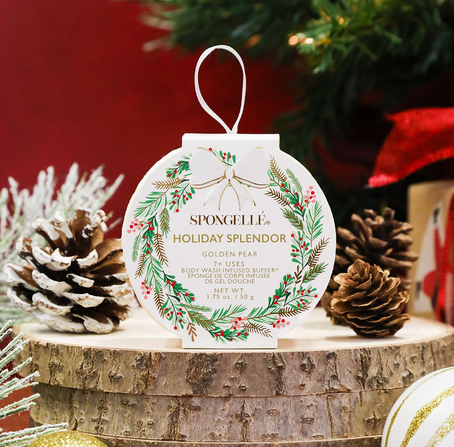 Holiday Splendor - Golden Pear Holiday Wreath Body Buffer