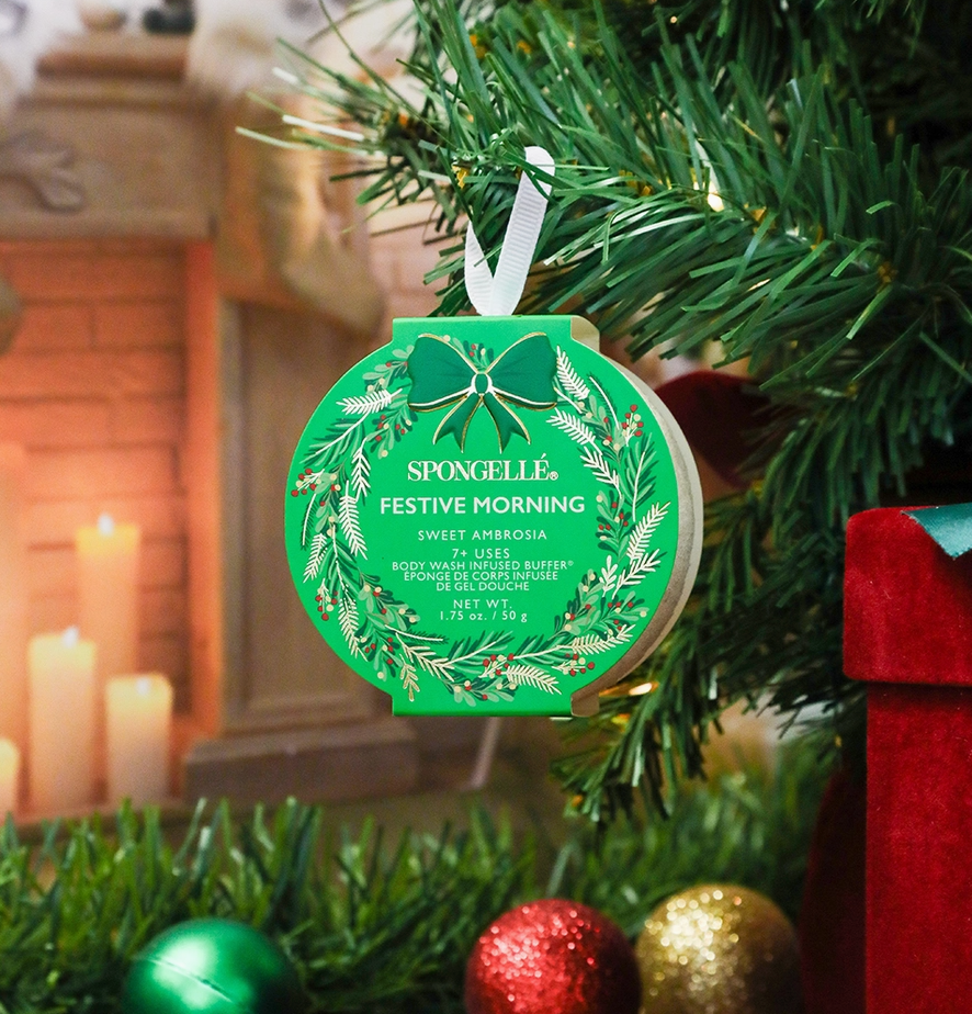 Festive Morning -  Sweet Ambrosia Holiday Wreath Body Buffer