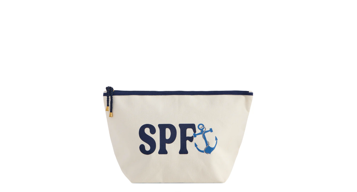 "SPF" Large Zip Pouch