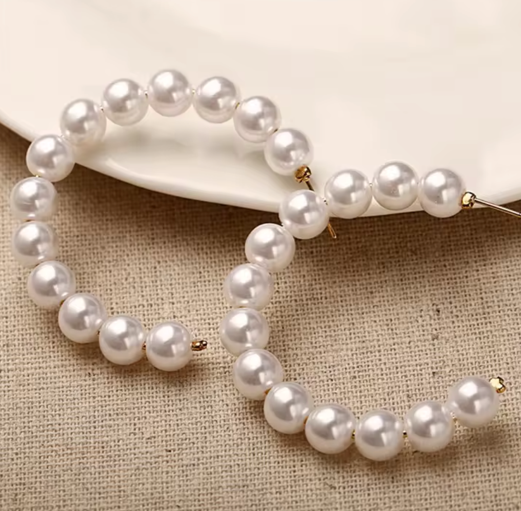 Pearl Hoops