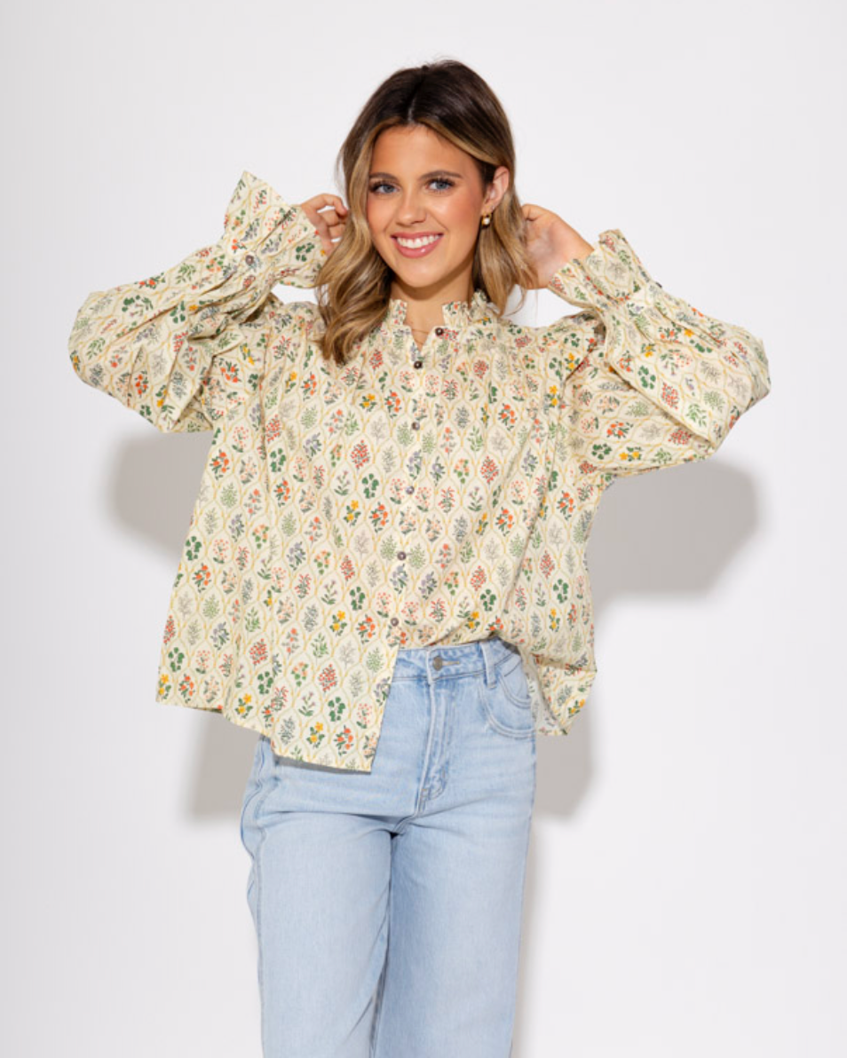 Garden Party Puff Sleeve Top