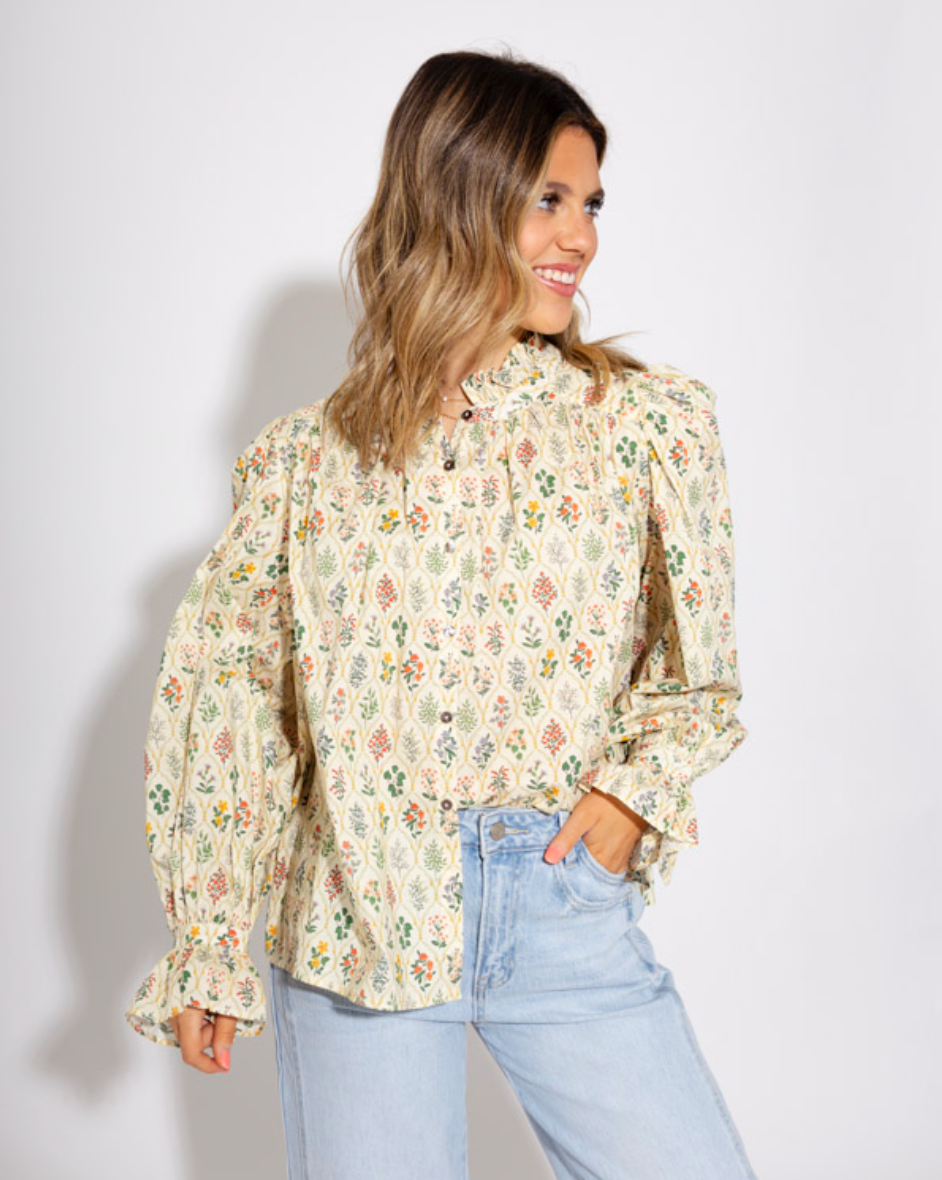 Garden Party Puff Sleeve Top