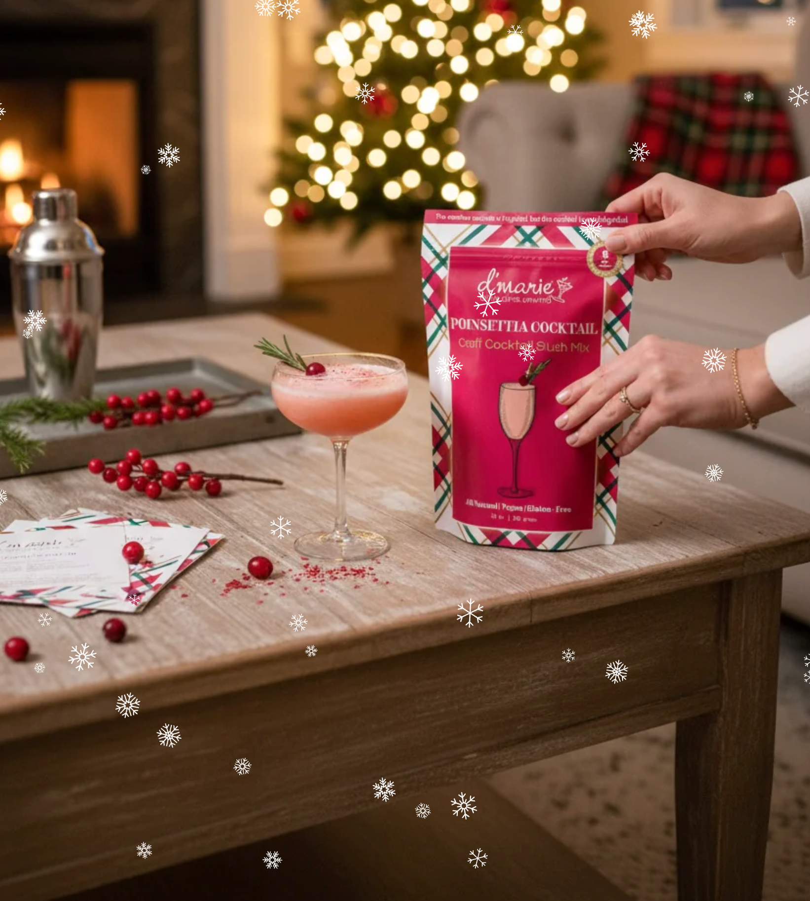 12 Days of Cocktails Poinsetta Cocktail