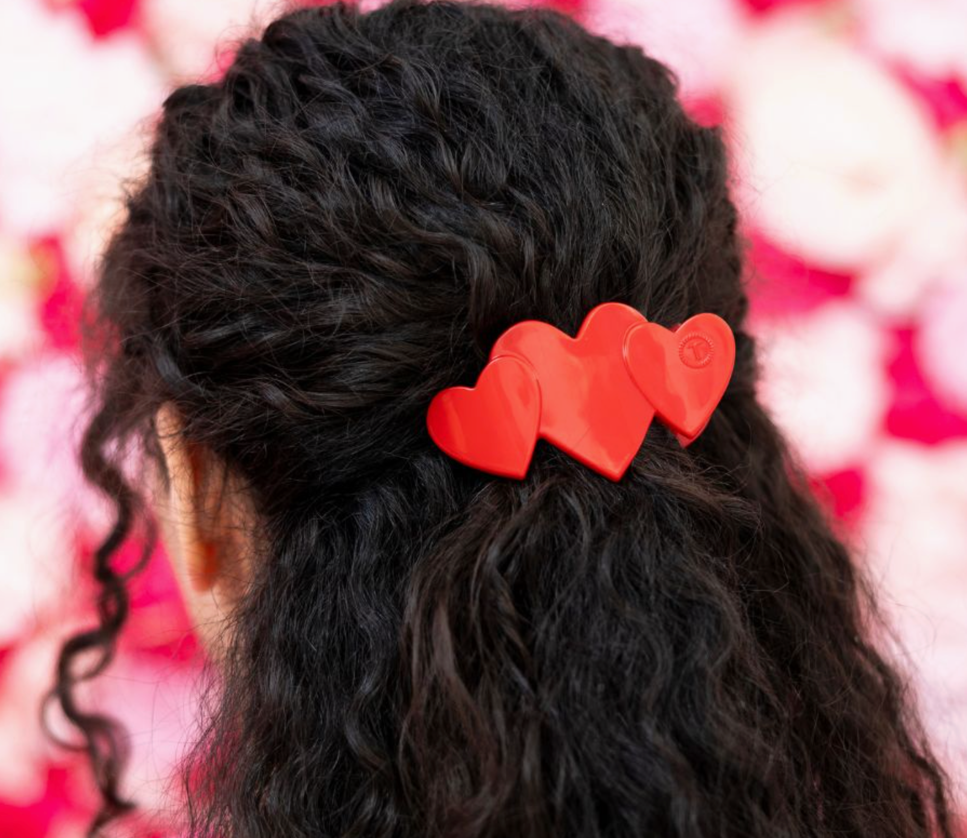 Flat Hair Clip | Small | Red Heart To Heart