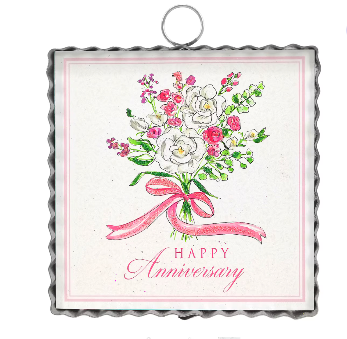 "Happy Anniversary" Charm