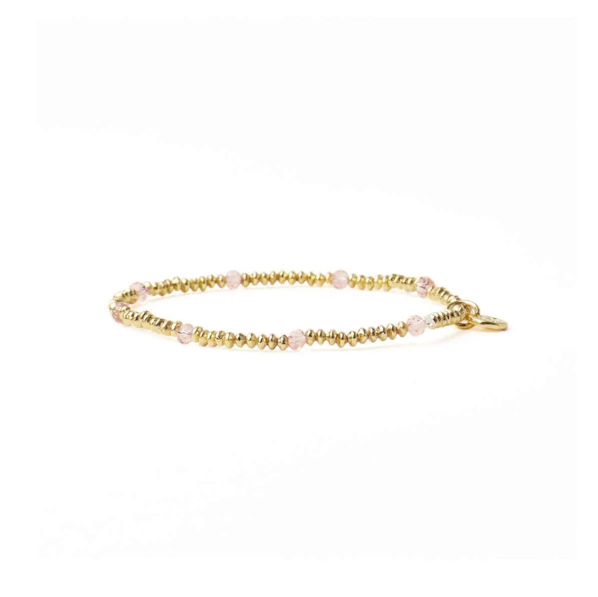 Ashley Crystal Stretch Bracelet Blush/Gold