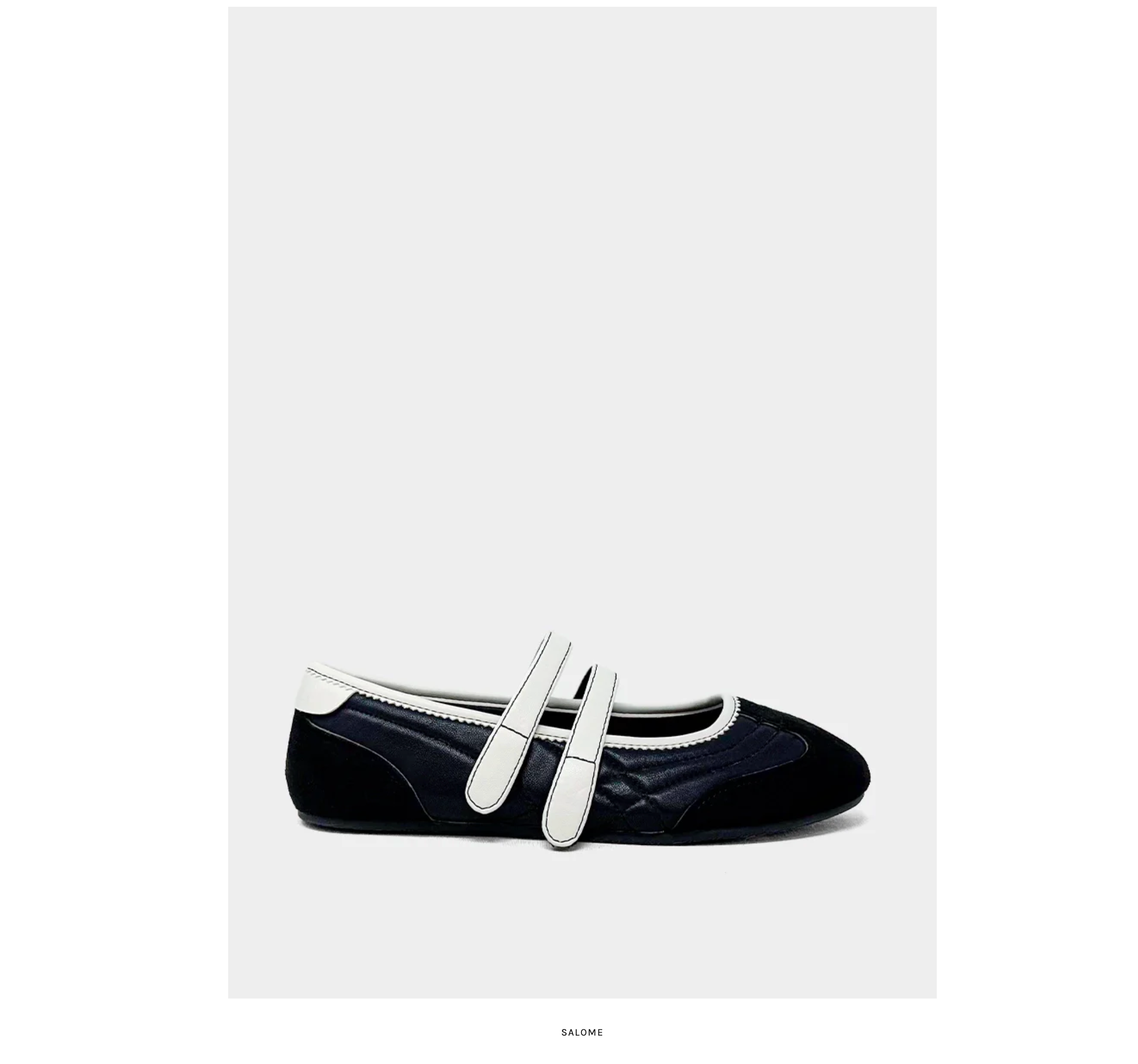Salome "Sneakerina" Flat in Black