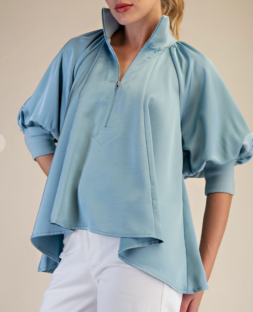 Polished Puff Sleeve Top